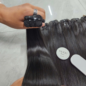 Extensiones de Cabello GUGU HAIR 100% Vietnamitas Virgen Remy, Doble Trama a Máquina, Súper Doble Trama, Liso Extremo, Paquetes para Tejer - Product Image 2