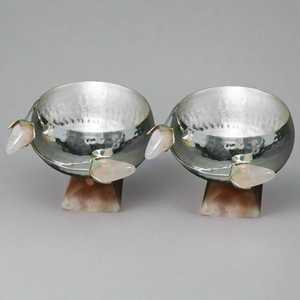 Ensemble de 2 bols de service en laiton élégants pour la table de table et la vaisselle de restaurant d'hôtel à la maison couleur argentée bols de service de nourriture de forme ronde - Product Image 6