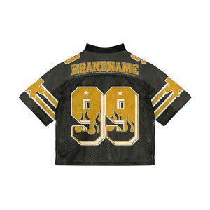 Camiseta de Fútbol Retro Americana Personalizada con Estampado Completo, Transpirable y Absorbente de Humedad, 100% Poliéster - Product Image 2