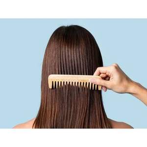 Peine Desenredante de Madera de Neem Natural, Herramienta para el Cuidado del Cabello, Estimulación del Cuero Cabelludo, Cabello Suave y Peinado Diario - Product Image 2