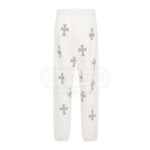 Chándal de diamantes de imitación para hombre con detalle ostentoso y cintura elástica para comodidad y estilo Hip Hop Chándal de diamantes de imitación para hombre - Product Image 5