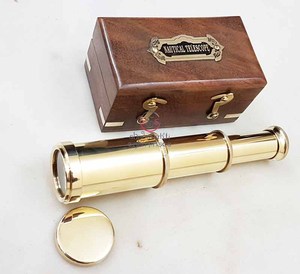 Télescope marin en laiton de poche nautique 6 "avec boîte Pirate Navigation réfléchissant télescope de travail Spyglass - Product Image 4