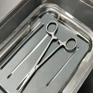 Manual Stainless Steel Ratcheted Forceps with Serrated Jaws for Firm Hold CE Certified <b>Surgical</b> Instrument - Product Image 2