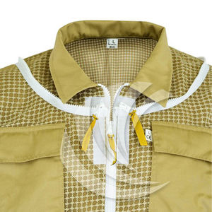 Chaqueta de Apicultura Color Caqui Resistente a Picaduras con Cremallera Frontal, Múltiples Bolsillos, Ventilada y Resistente, Proveedor Mayorista de Equipo de Trabajo para Colmenas - Product Image 2