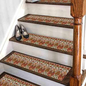 Alfombra con Diseño Kilim, Patrón Botánico, Flores, Azteca, 3D, Pequeña, Regalo, Alfombra para Escaleras - Product Image 1