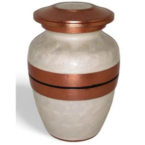 Urna Funeraria de Aluminio de Alta Calidad, Estilo Americano, Ecológica, de Lujo, Color Blanco Rosa, con Pedestal y Tapa, para Uso Doméstico con Cenizas - Product Image 4