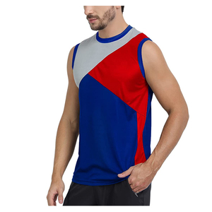 Débardeur de sport pour homme à blocs de couleur, séchage rapide, respirant, pour l'entraînement et le fitness, idéal pour l'été - Product Image 3
