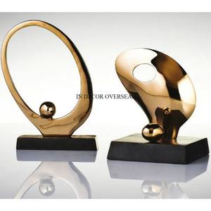 Hot Selling Top Quality Metal High Grade Gold Plated Unique Fancy Texture Designer Sculpture Home And Hotel <b>Table</b> Decor Supplies - Product Image 6