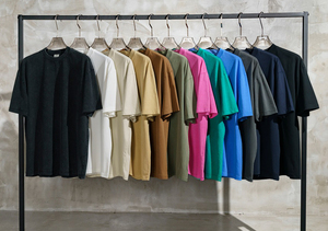 Logo personnalisé T-shirts organiques pour hommes femmes 100% coton vêtement teint décontracté équipage Fitness T-shirt pour hommes promotionnel unisexe - Product Image 6