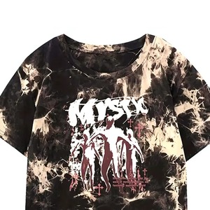 Conjunto de 2 piezas de verano para hombre, camisetas de manga corta y pantalones cortos de algodón, conjunto de talla grande con estampado de sublimación transpirable - Product Image 3