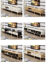 Combinaison Meuble TV Table Basse Moderne Simple Salon Petit Appartement Meuble TV Rétractable