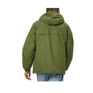 Men's Waterproof Rain Jacket Pullover <b>Windbreaker</b> Raincoat Quarter Zip up Hooded Rain Jacket - Product Image 2