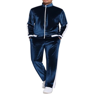 Trajes Deportivos de Terciopelo _ Trajes Deportivos de Terciopelo de Moda 2025, Traje de Dos Piezas con Cremallera, Trajes Deportivos de Terciopelo - Product Image 2
