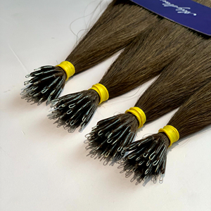 Vente en gros d'extensions de cheveux humains vierges Remy alignés sur les cuticules 100% de luxe cheveux vietnamiens bruts perles à double tirage nano vague naturelle - Product Image 5