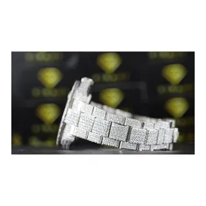 최신 컬렉션 트렌디 한 디자인 인도 제조업체 및 공급 업체의 힙합 풀 다이아몬드 시계