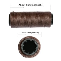 Fil à tisser professionnel pour cheveux avec 4 aiguilles à crochet - Kit d'outils de fabrication et de couture de perruques en nylon pour usage commercial Obexa OBT-93943