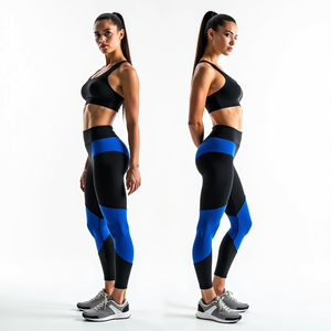 Conjunto de Yoga sin Costuras con Estampado para Otoño e Invierno, Incluye Sujetador Deportivo Suave y Leggings Transpirables, Ajuste Cómodo, Estilo Urbano - Product Image 5