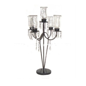 Nouvelle arrivée traditionnelle Style de bougeoir en métal élégant pour la décoration de mariage à la maison ensemble de fantaisie éclairage de noël cadeau donnant - Product Image 4