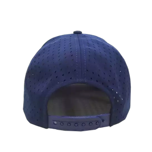 Casquette de baseball de style de rue avec logo brodé personnalisé avec détail de corde découpée au laser Casquette à profil moyen Couvre-chef de sport OEM du Vietnam Gorras - Product Image 4