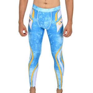 Mallas de Yoga con cintura elástica para hombre, mallas transpirables antibacterianas de secado rápido, ropa de gimnasio elástica de cuatro vías, mallas de entrenamiento, pantalones ajustados - Product Image 1