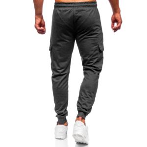 OEM/ODM Oversized Streetwear Wide-Leg Running Pants Men's Loose Fit Casual Sweatpants Street Style Joggers Sweatpants for Men - Product Image 6