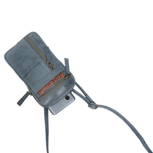 Best Quality <b>Distressed</b> Antique Rugged Look Vintage Genuine Leather Phone Crossbody Bag English Style <b>Top</b> Indian Supplier - Product Image 5