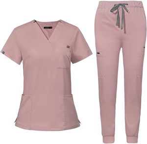 Vente en gros Costumes de gommage confortables Médecins Infirmières Hôpital Uniformes médicaux Ensembles de gommage Logo personnalisé Vêtements de travail - Product Image 1