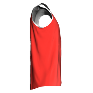 Camiseta de Baloncesto Personalizada con Bloques de Color, sin Mangas, Cuello en V, Absorbe la Humedad, Ropa Deportiva para Adultos, Impresión Sublimada - Product Image 3