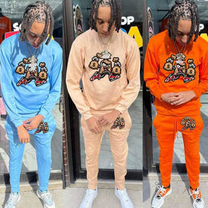 Costumes de survêtement pour hommes à impression bouffante évasée avec logo personnalisé survêtements courts avec fonction de maternité pour l'hiver - Product Image 6