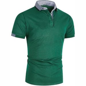 เสื้อผ้ากีฬา INDEX สำหรับผู้ชาย ทรงพอดีตัว ผ้าไม่เป็นขุย ระบายอากาศได้ดี แขนสั้น สีพื้น สไตล์ลำลอง สำหรับเสื้อเชิ้ต ผ้าโพลีเอสเตอร์/คอตตอน 180 กรัม ไซส์พลัส - Product Image 2