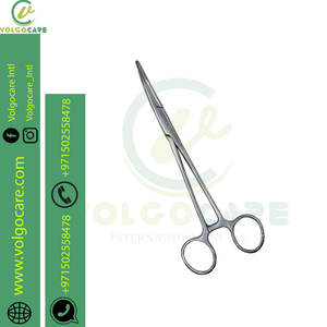 Pince à artères en acier inoxydable tête incurvée pince hémostatique à cliquet pince porte-aiguille taille incurvée 18cm - Product Image 3