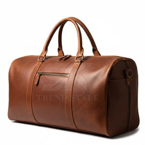 Sac de voyage en cuir d'inspiration vintage avec plusieurs compartiments pour l'organisation Sac de voyage en cuir de luxe pour hommes et femmes - Product Image 2