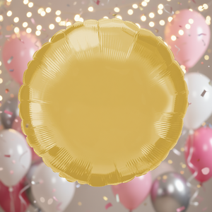 Globos Circulares Dorados para Fiesta, 81 cm, Bolsa de 12 Unidades - Product Image 2