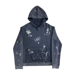 Acid Wash Faded Vintage Classic Printed Hoodie Lightweight Cotton Washed Zipper Oversized <b>Trendy</b> Streetwear <b>Hoodies</b> - Product Image 6