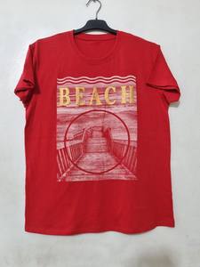 T-shirt décontracté pour homme en coton tricoté imprimé de haute qualité, coupe ample, écologique, séchage rapide, respirant - Product Image 2