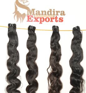 Extensiones de cabello Remy alineado con cutícula Natural 100% Onda corporal negra virgen barata y onda profunda suelta de templos indios - Product Image 3