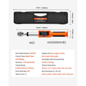 VEVOR 72-Tooth Digital Torque Wrench High Accuracy 2% Electronic Auto Repair Tool - Product Image 2