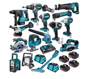 Authentic <b>Sets</b> <b>Makitas</b> LXT1500 18-V Tools <b>Set</b> LXT Lithium-Ion 34Pcs Other Hydraulics Power Cordless <b>Drill</b> - Product Image 1