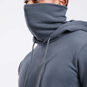 Chándal con capucha de algodón orgánico a la moda hecho a medida, chándal transpirable para correr, para entrenamiento de invierno, ropa deportiva informal sólida - Product Image 5