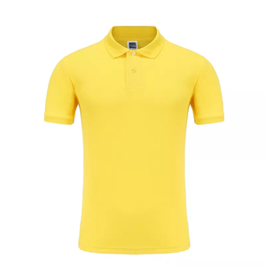 Polo informal para hombre con secado rápido y logotipo impreso personalizado 100% algodón patrón sólido manga corta Camiseta barata - Product Image 2