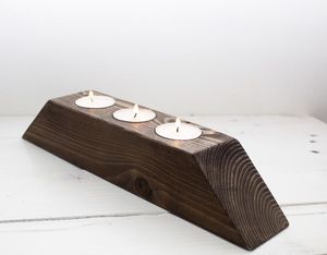Portavelas de Madera Ecológico |   Calidad Premium Hecha a Mano |   Precio de Fábrica - Product Image 1