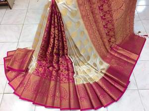 ส่าหรีไหม kanchivram นุ่มบริสุทธิ์ - Product Image 2