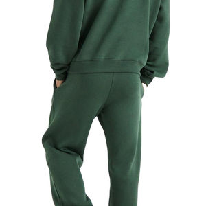 Conjunto Deportivo de Pantalones y Sudadera con Capucha de Talla Grande, Calidad Premium, Grueso, Diseño Sólido, Informal, para Fitness, Deportes, Invierno, 100% - Product Image 5