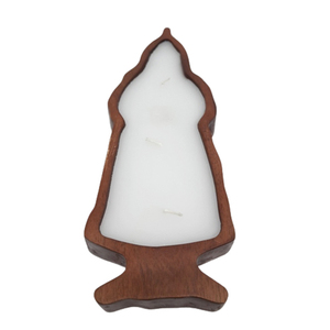 เทียนไม้ธรรมชาติที่ให้คำคำปฏิญาณด้วยขี้ผึ้งเทียนธรรมชาติสไตล์โมเดิร์นคริสมาสต์และบ้านกลิ่นหอมทำด้วยมือ - Product Image 3