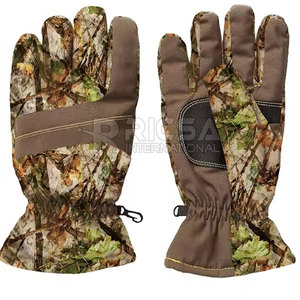 Gants de chasse en cuir légers pour hommes - Respirants, anti-humidité, fermeture auto-agrippante, design à doigts complets pour la chasse en extérieur - Product Image 6