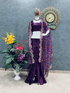 Lehnga choli ชุดเจ้าสาวสำหรับงานแต่งงานปาร์ตี้ชุดเจ้าสาวดีไซน์2023อินเดียซื้อจากผู้ผลิตอินเดีย - Product Image 6