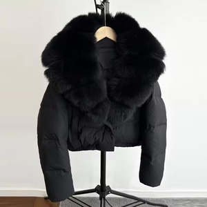 Chaqueta acolchada de lona unisex de alta calidad, estilo recortado con Abrigo acolchado, chaqueta de moda con logotipo frontal de primavera personalizado - Product Image 6