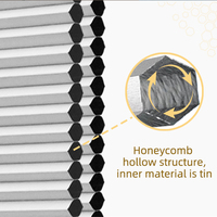 Persianas de Panal de Abeja de Diseño Moderno para Uso en Hoteles, Persianas de Panal de Abeja con Patrón de Apertura Horizontal
