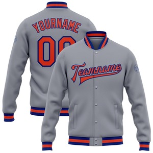 Vente en gros dans l'industrie directe Blouson bombardier noir et blanc décontracté pour l'hiver veste à fermeture éclair Letterman - Product Image 3