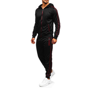 Venta al por mayor de moda de los hombres chándal de poliéster gimnasio entrenamiento ropa deportiva logotipo personalizado disponible - Product Image 1